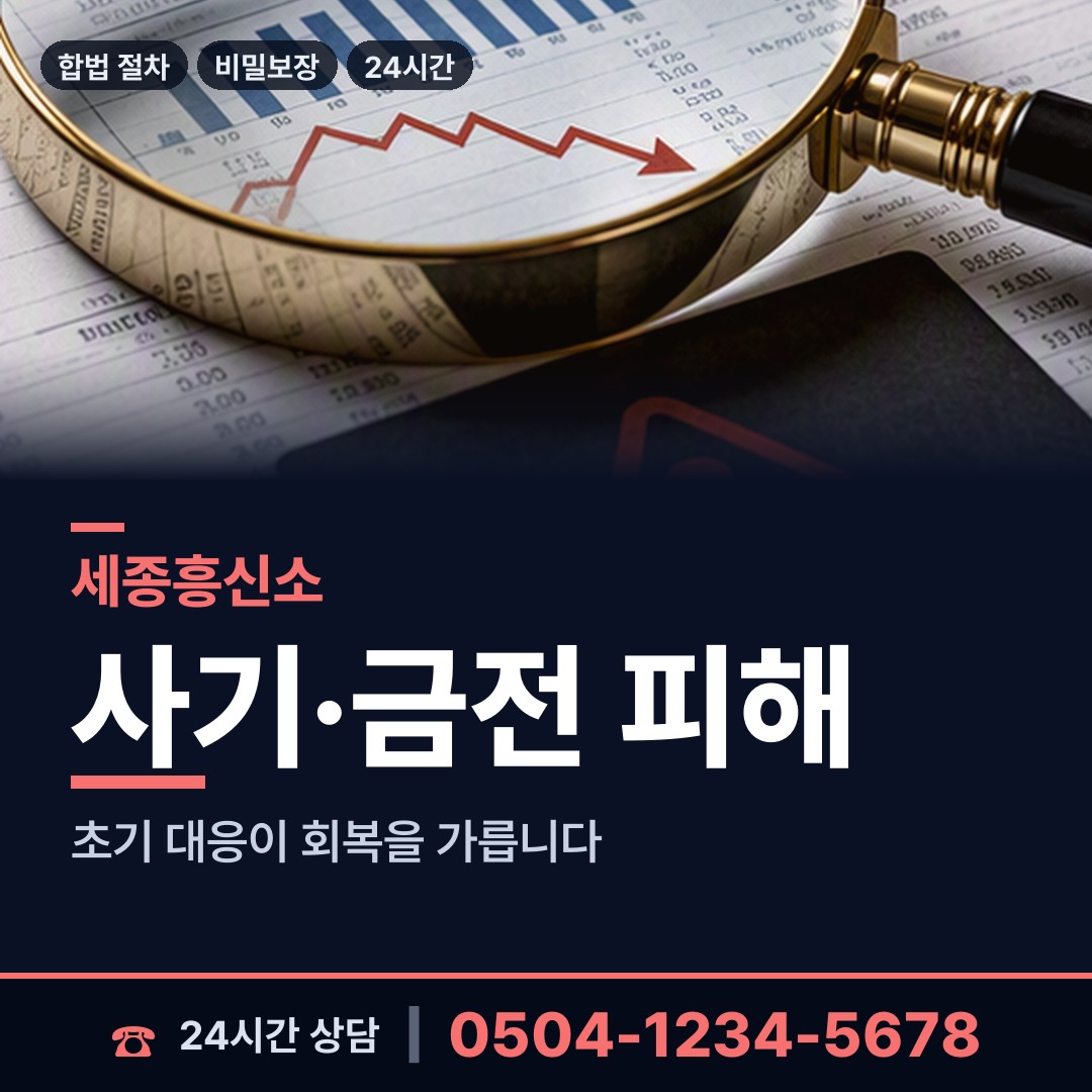 세종 나성동 대여금회수 상담 안내